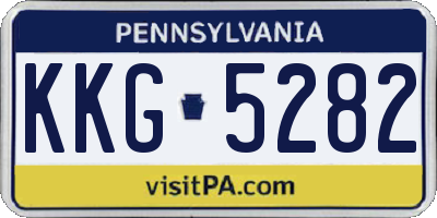 PA license plate KKG5282