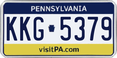 PA license plate KKG5379