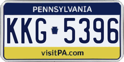 PA license plate KKG5396