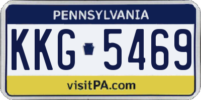 PA license plate KKG5469