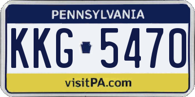PA license plate KKG5470