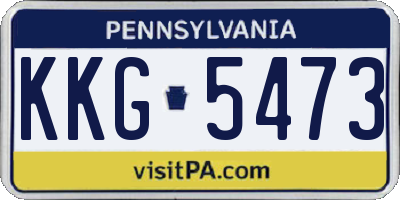 PA license plate KKG5473