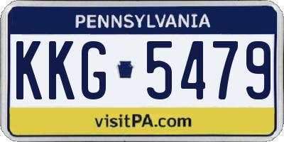 PA license plate KKG5479