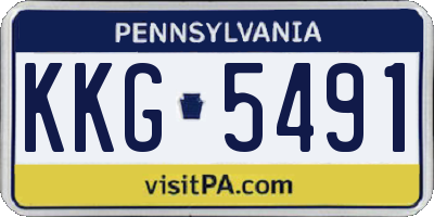 PA license plate KKG5491