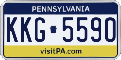 PA license plate KKG5590