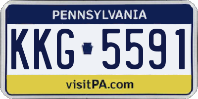 PA license plate KKG5591