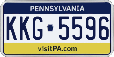 PA license plate KKG5596