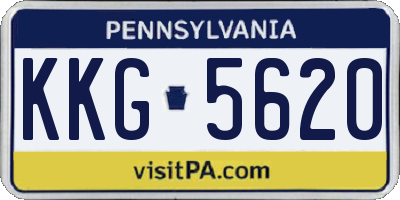 PA license plate KKG5620