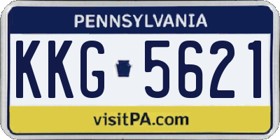 PA license plate KKG5621