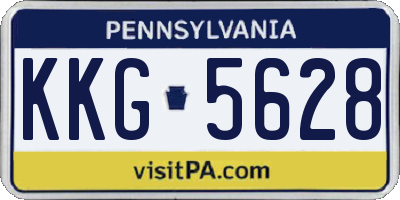 PA license plate KKG5628