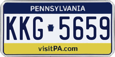 PA license plate KKG5659