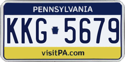 PA license plate KKG5679