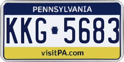 PA license plate KKG5683