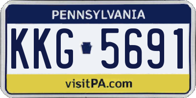 PA license plate KKG5691