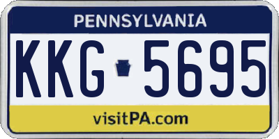 PA license plate KKG5695