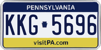 PA license plate KKG5696