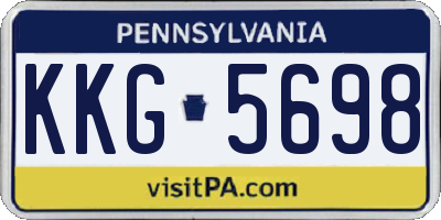 PA license plate KKG5698