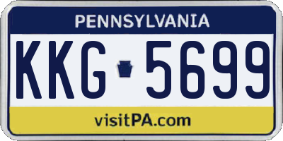 PA license plate KKG5699