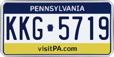 PA license plate KKG5719