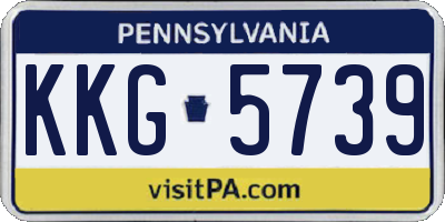 PA license plate KKG5739