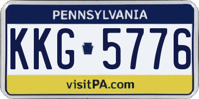 PA license plate KKG5776