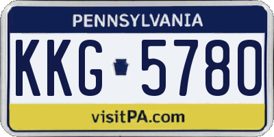 PA license plate KKG5780