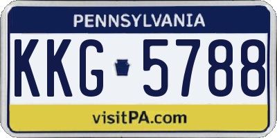 PA license plate KKG5788