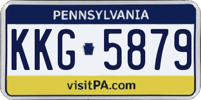 PA license plate KKG5879