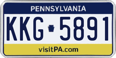 PA license plate KKG5891