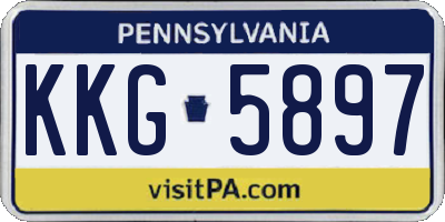PA license plate KKG5897