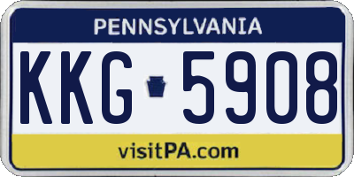 PA license plate KKG5908