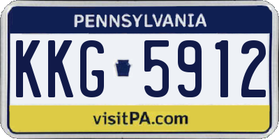 PA license plate KKG5912
