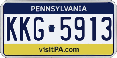 PA license plate KKG5913
