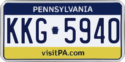 PA license plate KKG5940