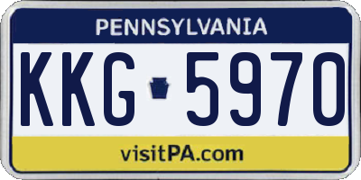 PA license plate KKG5970