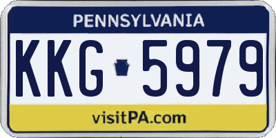 PA license plate KKG5979