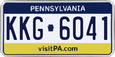 PA license plate KKG6041