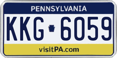 PA license plate KKG6059
