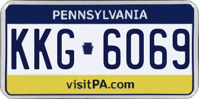 PA license plate KKG6069