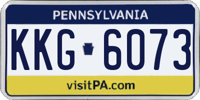 PA license plate KKG6073