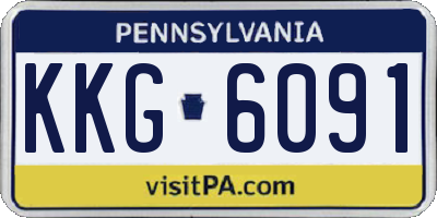 PA license plate KKG6091