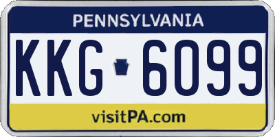 PA license plate KKG6099