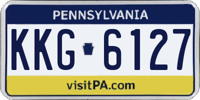 PA license plate KKG6127