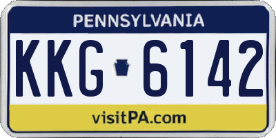 PA license plate KKG6142