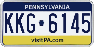 PA license plate KKG6145