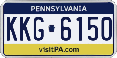 PA license plate KKG6150