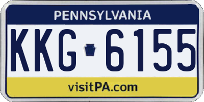 PA license plate KKG6155