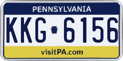 PA license plate KKG6156