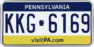 PA license plate KKG6169
