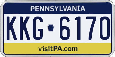 PA license plate KKG6170